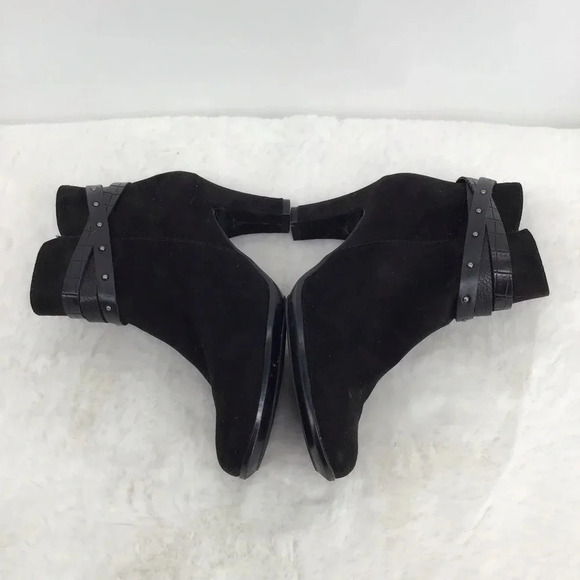 Aersoles Women’s Crystalise Suede Leather Ankle Bootie W/Ankle Detail Size 7.5 - Picture 6 of 8